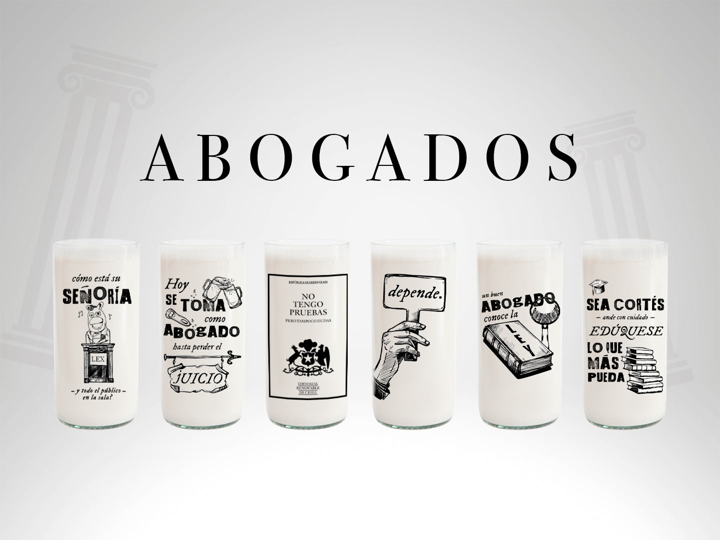 Abogados - Juego de 6 Vasos