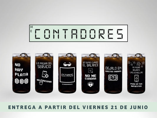 Contadores - Juego de 6 Vasos