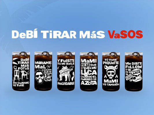 DeBÍ TiRAR MáS VaSOS - Juego de 6 Vasos - 500 ml