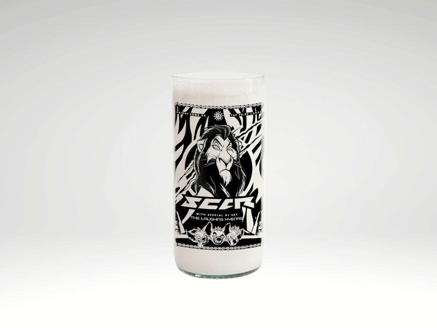 Vaso DJ Set Disney Villains Color Transparente