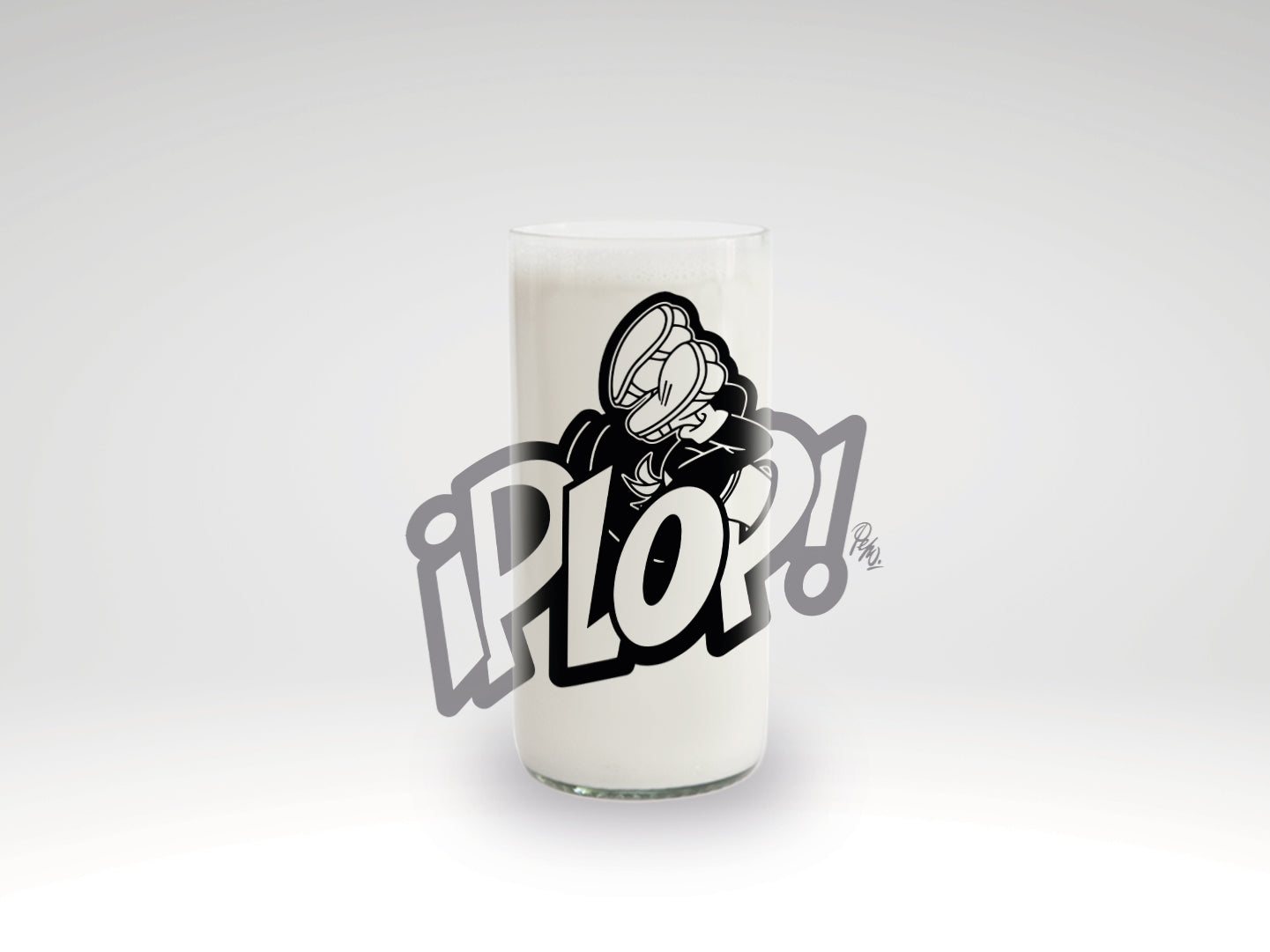 ¡PLOP! - Condorito 2 Vaso Green Glass